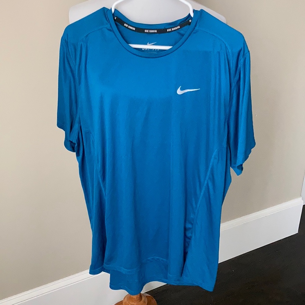 Nike dri-for blue running shirt